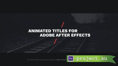Videohive - Minimalism - Title Animations - 31669927 - Project for After Effects