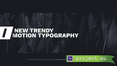 Videohive - Motion Typography - 31902619 - Project for After Effects