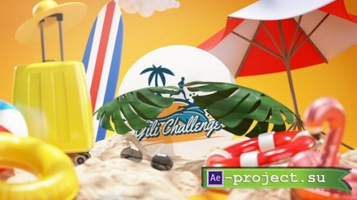 Videohive - Summer Logo Reveal 3D - 32820840 - Project for After Effects