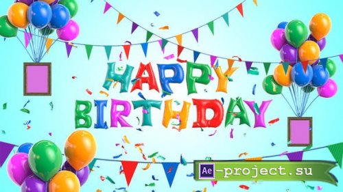Videohive - Happy Birthday Wishes - 26967357 - Project for After Effects