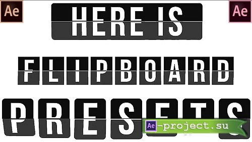 Flipboard Text Presets 554527 - After Effects Presets