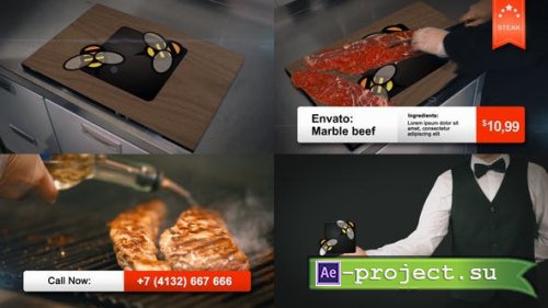 Videohive - Steak - 23927116 - Project for After Effects