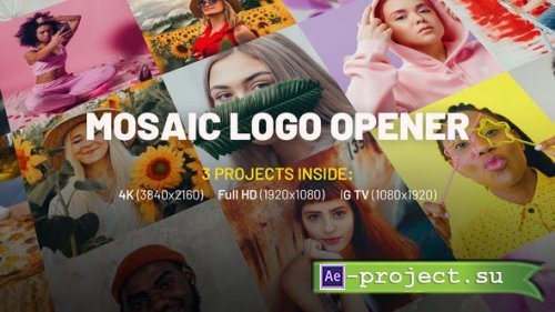 Videohive - Mosaic Logo Opener - 32004415 - Project for After Effects
