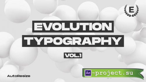 Videohive - Evolution Typography | Media - 29459197 - Project for After Effects