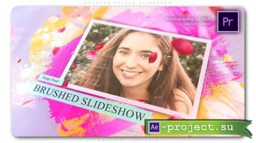 Videohive - Brushed Petals Slideshow - 32919657 - Project for After Effects & Premiere Pro