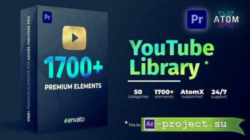 Videohive - Youtube Pack - Transitions V2.1 - 27009072 - Project & Script for Premiere Pro