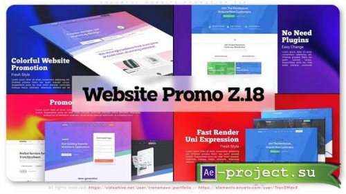 Videohive - Colorful Website Promotion Z18 - 32965873 - Project for After Effects