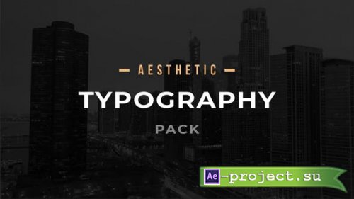 Videohive - Aesthetic Typography Pack - 33008355 - Project for After Effects