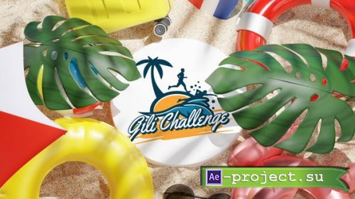 Videohive - Beach Tropical Logo Reveal 3D - 32981365 - Project for After Effects