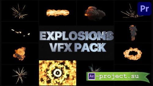 Videohive - VFX Explosions Pack | Premiere Pro MOGRT - 32901722