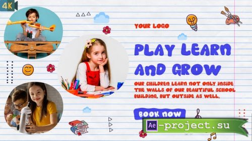 Videohive - Kids Promo | Kindergarten Slideshow - 32985441 - Project for After Effects