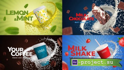 Videohive - Coffee, Soda, Milkshake, Any Food - 33096587 - Project for After Effects