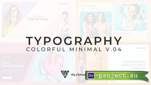 Videohive - Typography Slide - Colorful Minimal V.04 - 33107223 - Project for After Effects