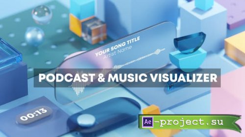 Videohive - Podcast and Music Visual Techno Geometry 3D - 33091975 - Project for After Effects
