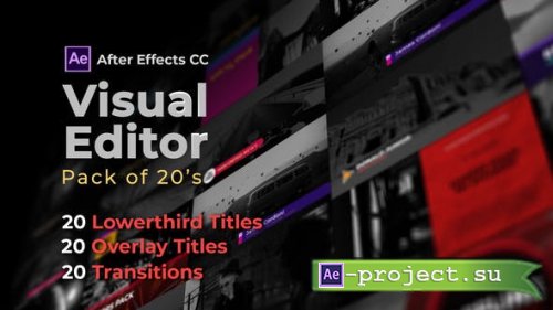 Videohive - Visual Editor Pack Of 20s | After Effects Version - 32501062 - Project for After Effects