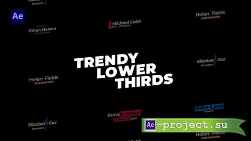 Videohive - Trendy Lower Thirds - 33122709 - Project for After Effects