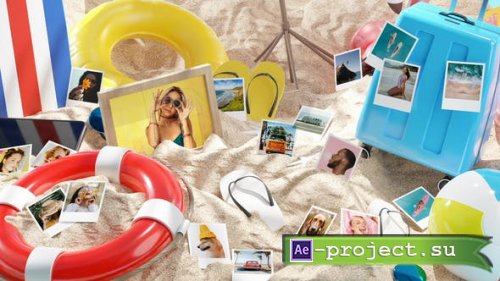 Videohive - Photo Gallery on Summer Beach - 33088877 - Project for After Effects