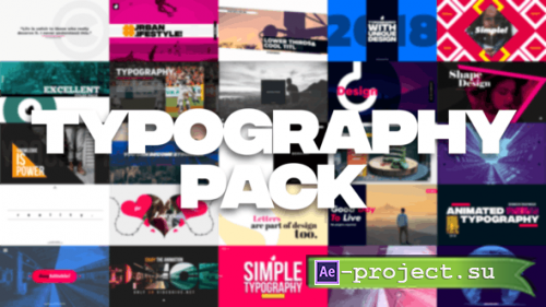 Videohive - 35 Typography Pack - 21850780 - Project for After Effects