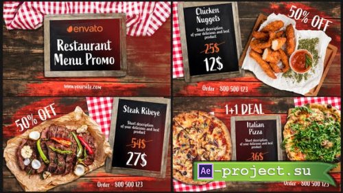 Videohive - BBQ Menu - Restaurant Promo - 33124422 - Project for After Effects