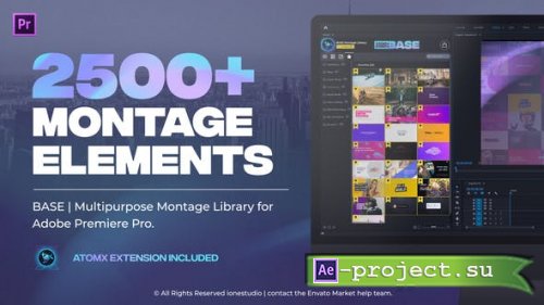 Videohive - BASE | Transitions and Motion Graphics for Premiere Pro - 29733181 - Project & Script for Premiere Pro