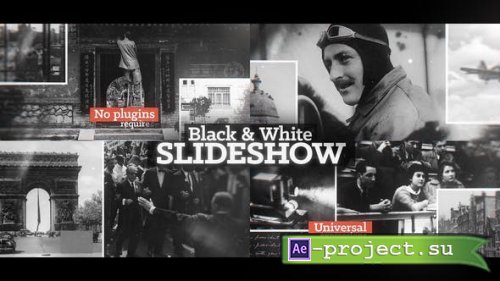 Videohive - Black & White Slideshow - 32864433 - Project for After Effects