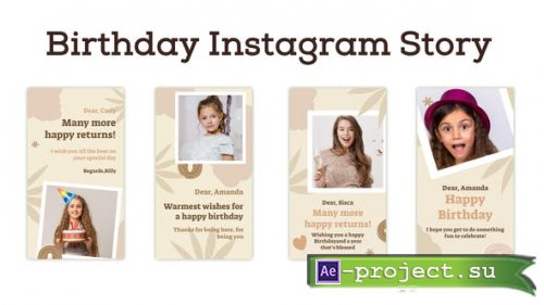 Videohive - Birthday Instagram Story - 33131158 - Project for After Effects