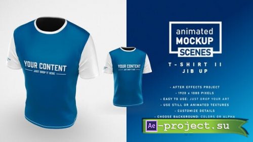 Videohive - T-shirt II Jib Up Mockup Template - Animated Mockup SCENES - 33226656 - Project for After Effects