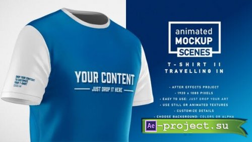 Videohive - T-shirt Travelling In Template - Animated Mockup SCENES - 33268368 - Project for After Effects