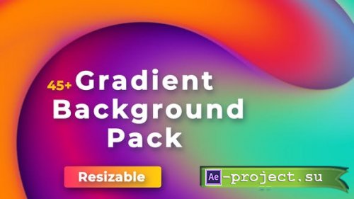 Videohive - Gradient Backgrounds Pack - 33201167 - Project for After Effects