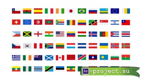 Videohive - 250+ Country Flags Icons - 33208277 - Project for After Effects