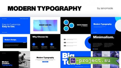Videohive - Modern Typography Pack - 33240136 - Project for After Effects