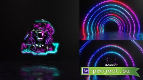 Videohive - Neon Tunnel Electric Logo - 33283740 - Project for After Effects