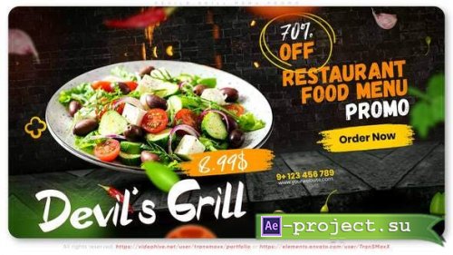 Videohive - Devils Grill Menu Promo - 33306024 - Project for After Effects