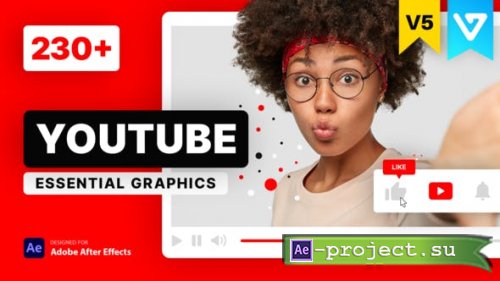 Videohive - Youtube Essential Library v5 - 21601793 - Project & Script for After Effects (EasyEdit Viewer)