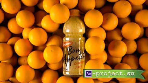 Videohive - Orange Juice Bottle Label Mockup 4K - 30169025 - Project for After Effects