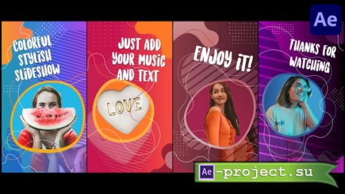 Videohive - Colorful Social Media Slideshow | After Effects - 33335540 - Project for After Effects