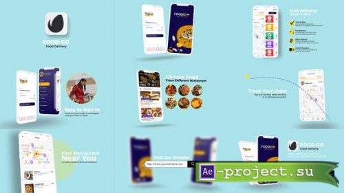 Videohive - Food Delivery App Promo - 33059477 - Project for After Effects