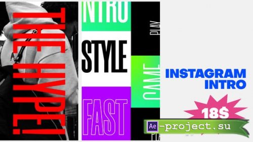 Videohive - Instagram Kinetic Typography - 30352165 - Project for After Effects