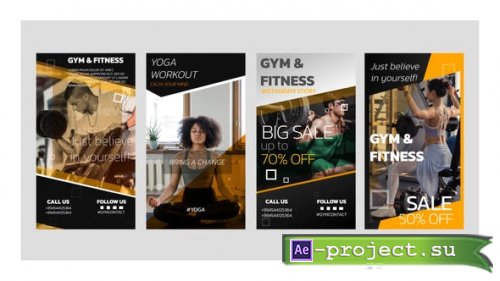 Videohive - Gym and Fitness Instagram stories - 33337665 - Project for After Effects