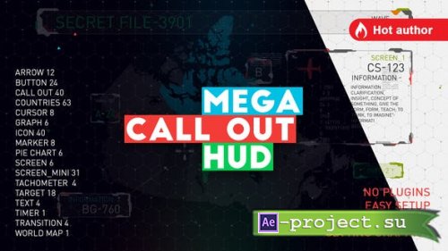Videohive - Mega call out HUD  - 22811339 - Project for After Effects