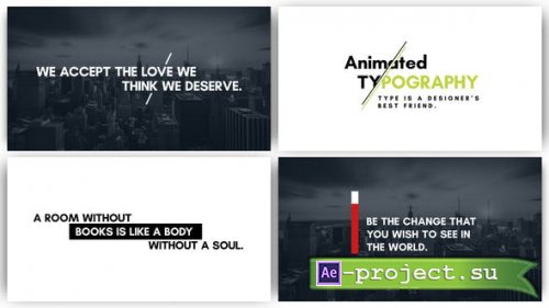 Videohive - Typography - Dynamic Minimalism - 31458956 - Project for After Effects