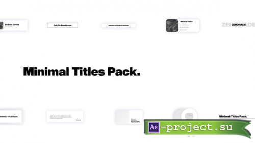 Videohive - Minimal Titles Pack - 33324505 - Project for After Effects