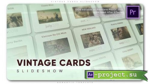 Videohive - Vintage Cards Slideshow - 33362888 - Project for After Effects & Premiere Pro