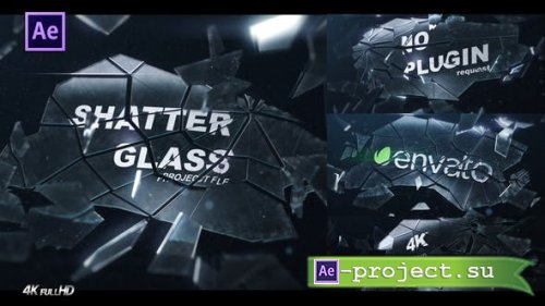Videohive - Shatter Glass Logo Intro - 32866569 - Project for After Effects