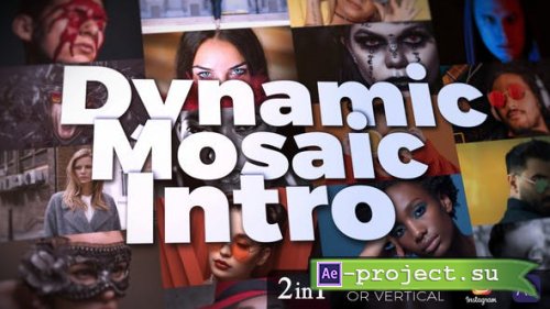Videohive - Dynamic Mosaic Intro - 33339641 - Project for After Effects