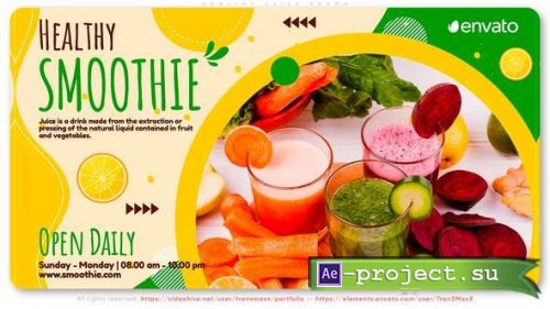 Videohive - Healthy Juice Promo - 33333810 - Project for After Effects