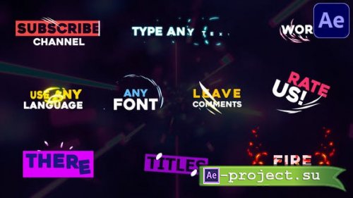 Videohive - Expressive Titles | After Effects - 32984752 - Project for After Effects