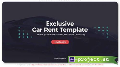 Videohive - Exclusive Cars Rent Promo - 33423891 - Project for After Effects