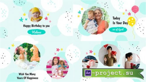 Videohive - Happy Birthday Congratulation Slideshow - 33448643 - Project for After Effects