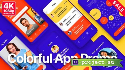 Videohive - Colorful App Promo - 26582196 - Project for After Effects